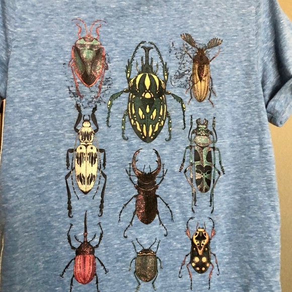 SOLD! H&M Beetle Bug Short Sleeve T-Shirt Boy Girl Size 4-6 - Picture 5 of 6